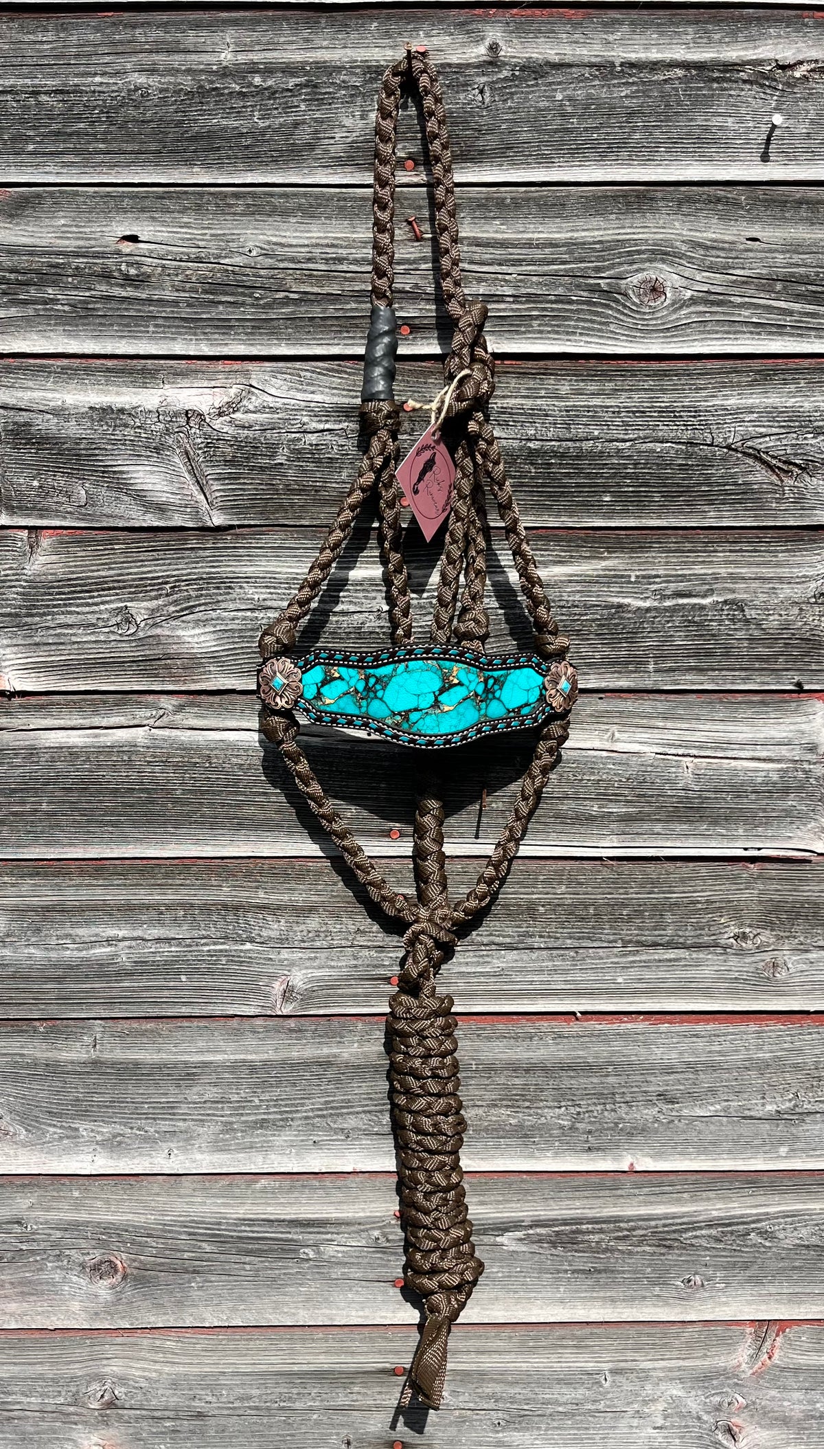 Turquoise Stone Bronc Halter
