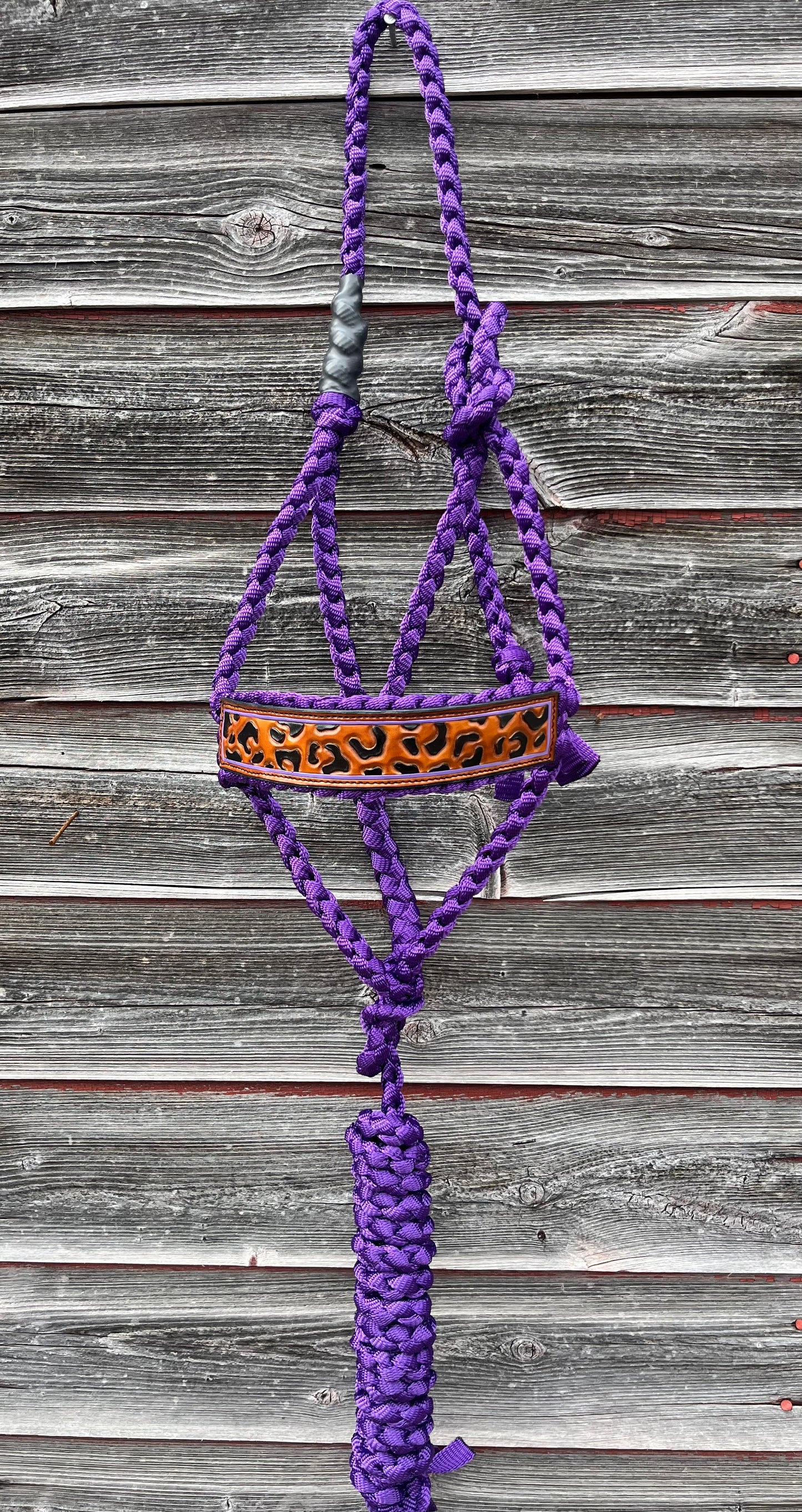 Purple Leopard Leather Regular
