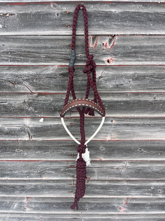 Burgundy Leather Lariat