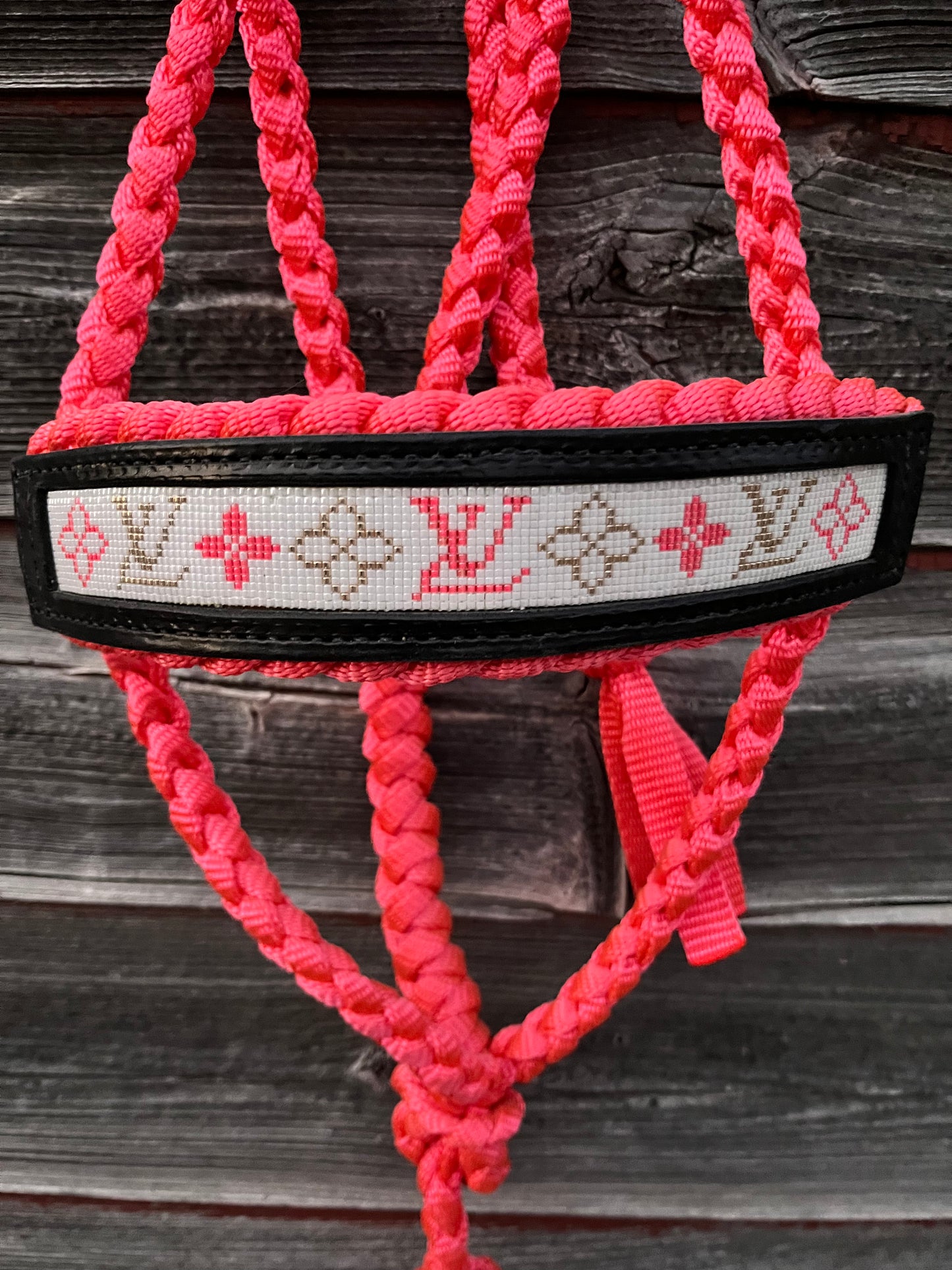 Pink Designer Beaded Halter