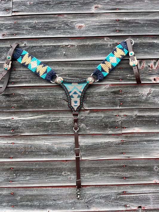 Prairie Sky Mohair Breastcollar