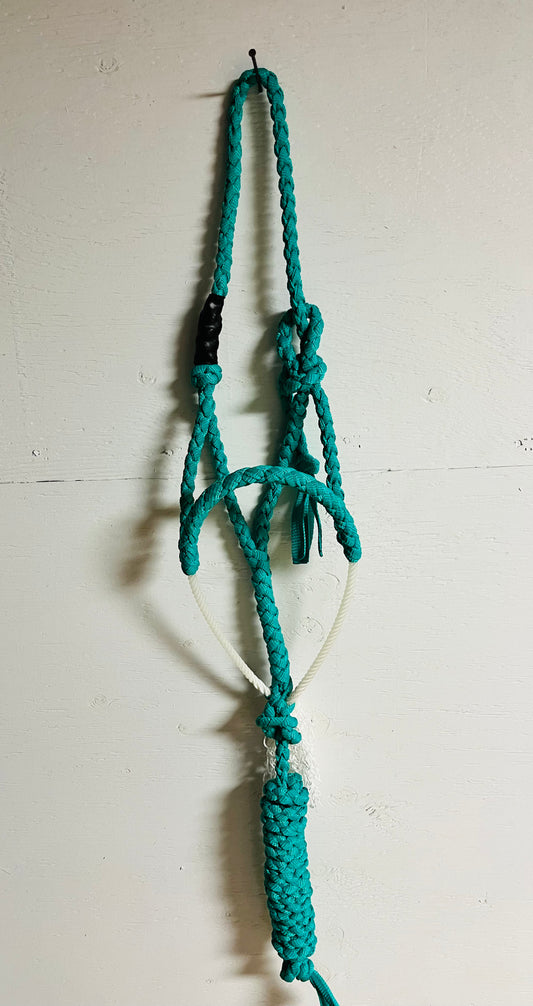 Turquoise and White Lariat